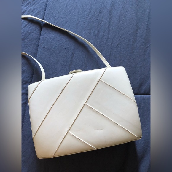 Barbara Bolan Too vintage white clutch purse - Picture 4 of 16